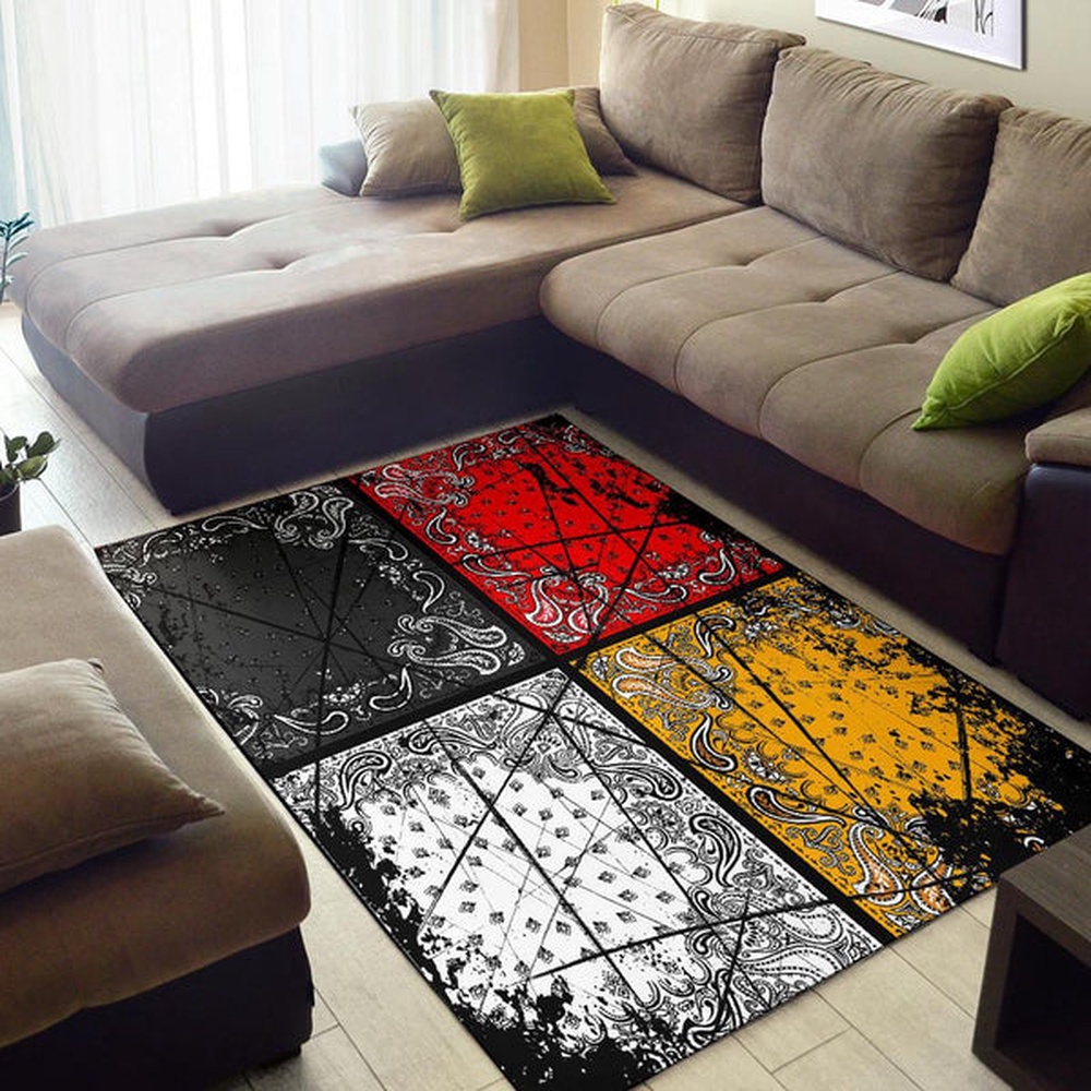 Native American Rug, Native Rugs, Medicine Wheels Flag Native American Area Rug