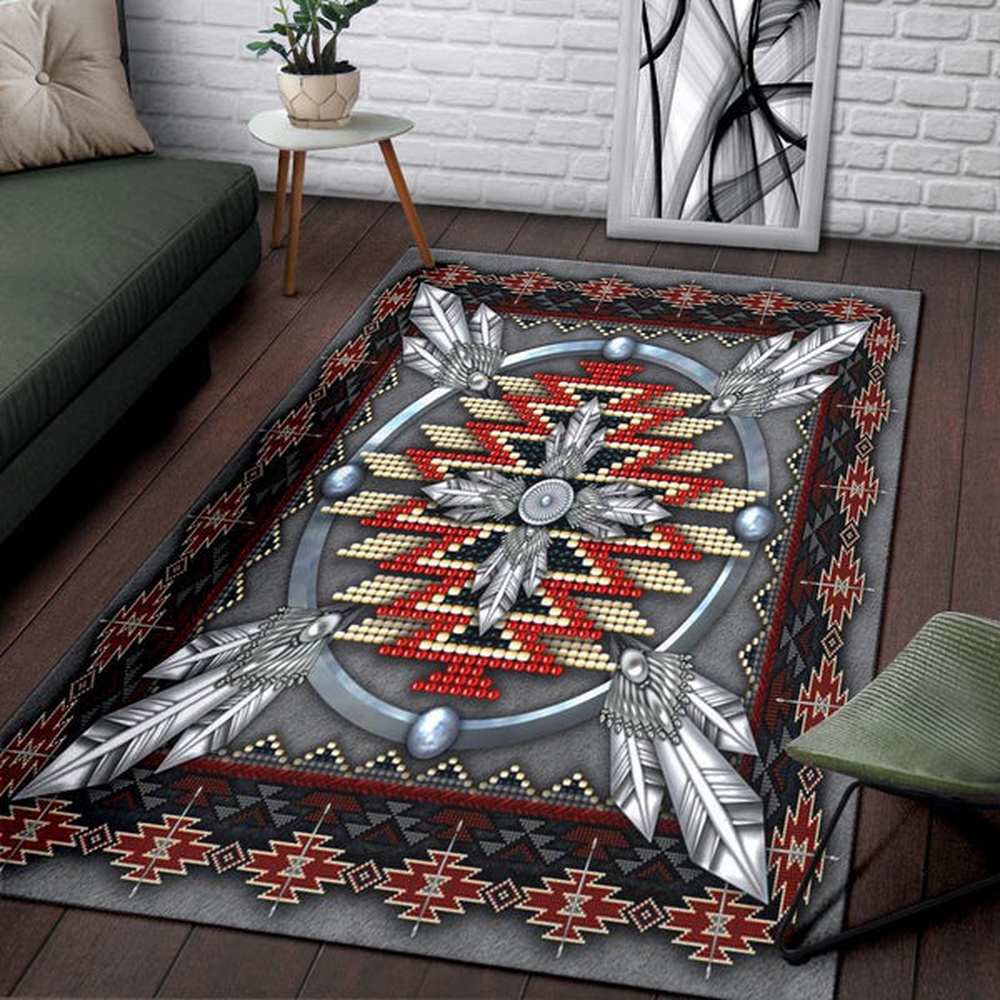 Native American Rug, Native Rugs, Naumaddic Arts Native American Design Area Rug Native American Rug, Native Rugs, Naumaddic Arts Native American Design Area Rug