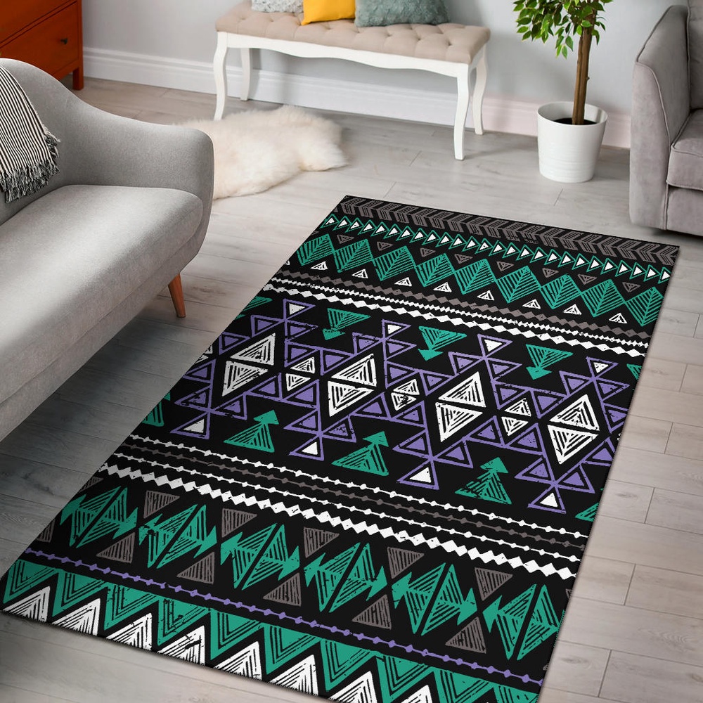 Native American Rug, Native Rugs, Neon Color Tribal Area Rug Native American Rug, Native Rugs, Neon Color Tribal Area Rug