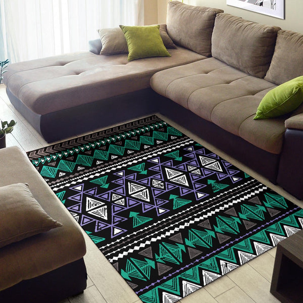 Native American Rug, Native Rugs, Neon Color Tribal Area Rug Native American Rug, Native Rugs, Neon Color Tribal Area Rug