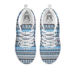 Native American Shoes American Aztec Blue Native Print Pattern White Sneaker 2 j1qxow.jpg