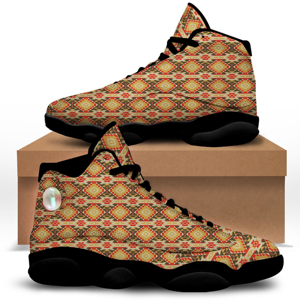 Native American Shoes, American Geometric Native Print Pattern Black Basketball Shoes, Native American Basketball Shoes Native American Shoes, American Geometric Native Print Pattern Black Basketball Shoes, Native American Basketball Shoes