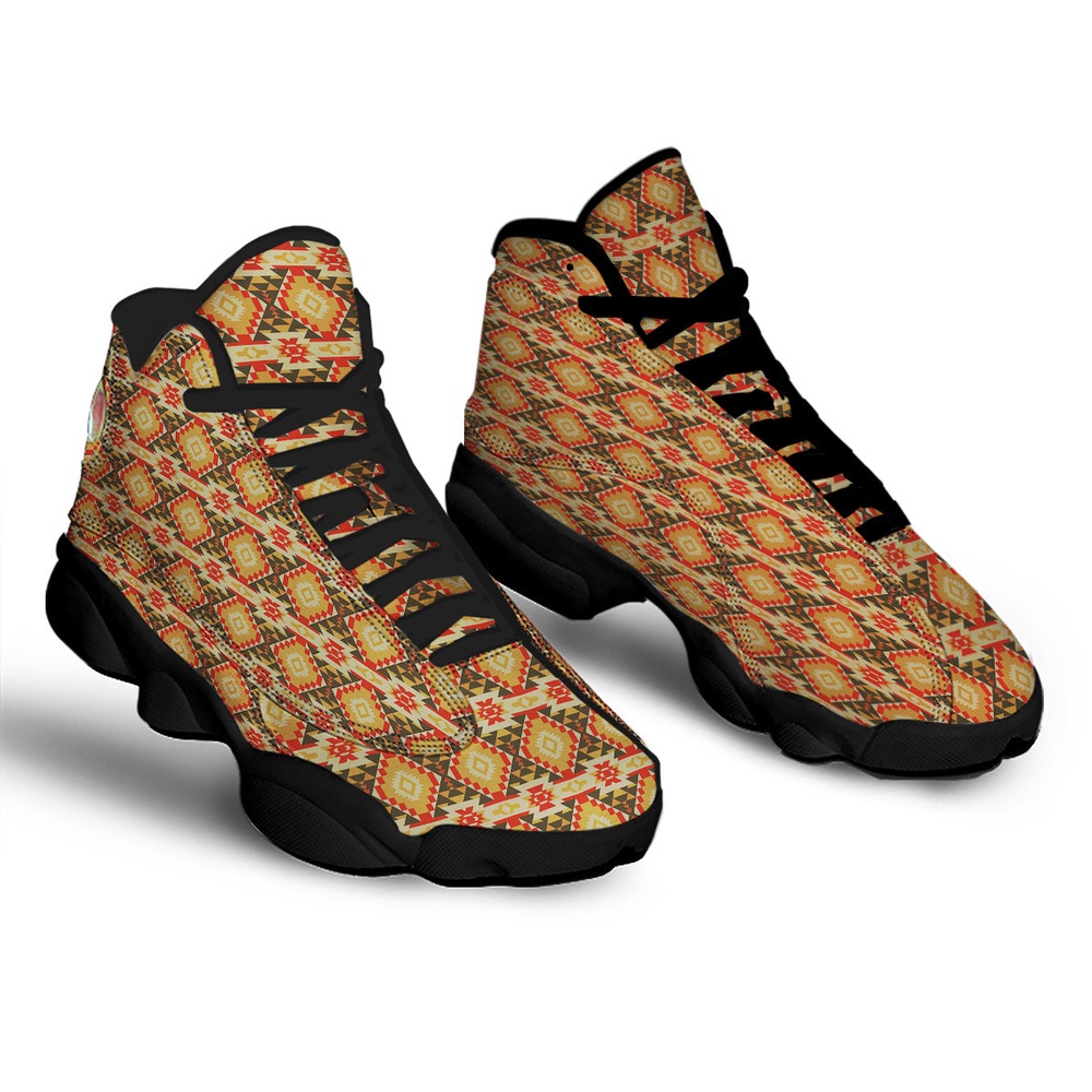 Native American Shoes, American Geometric Native Print Pattern Black Basketball Shoes, Native American Basketball Shoes Native American Shoes, American Geometric Native Print Pattern Black Basketball Shoes, Native American Basketball Shoes