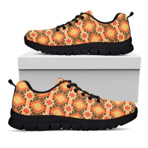 Native American Shoes American Geometric Native Print Pattern Black Sneaker 3 ftwphp.jpg