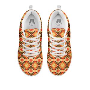 Native American Shoes American Geometric Native Print Pattern White Sneaker 2 gsscdr.jpg