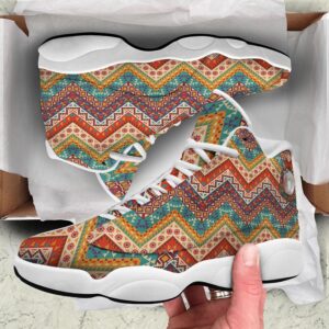 Native American Shoes American Native Tribal Chevron Print White Basketball Shoes Native American Basketball Shoes 3 fg3mr0.jpg