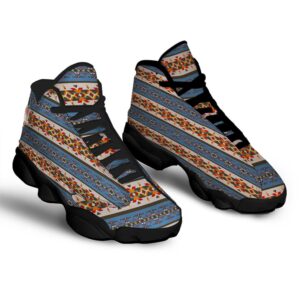 Native American Shoes American Native Tribal Navajo Print Black Basketball Shoes Native American Basketball Shoes 2 qoqffy.jpg