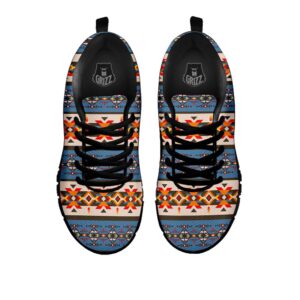 Native American Shoes American Native Tribal Navajo Print Black Sneaker 2 sdhu3a.jpg