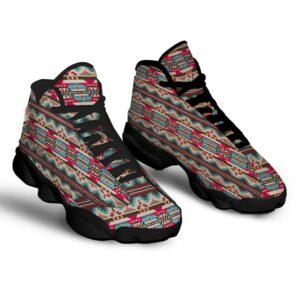 Native American Shoes American Native Tribal Print Pattern Black Basketball Shoes Native American Basketball Shoes 2 daxgkl.jpg