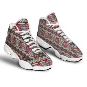 Native American Shoes American Native Tribal Print Pattern White Basketball Shoes Native American Basketball Shoes 2 cmuqiu.jpg