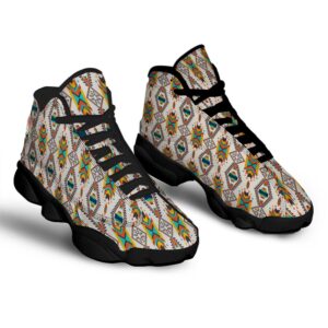 Native American Shoes American Tribal Native Print Pattern Black Basketball Shoes Native American Basketball Shoes 2 j6jbwj.jpg