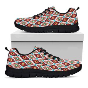 Native American Shoes American Turquoise Native Print Pattern Black Sneaker 3 uukdh4.jpg