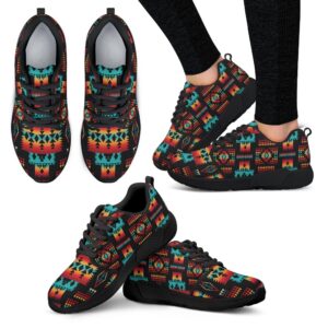 Native American Shoes, Black Native Tribes Pattern…