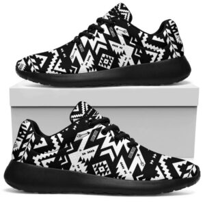 Native American Shoes, Black Pattern Native Sport…