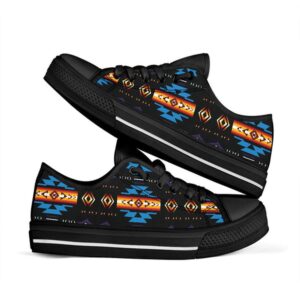 Native American Shoes Blue Pattern Native Low Top Shoes Black Native American Low Top Shoes 2 cnunaf.jpg