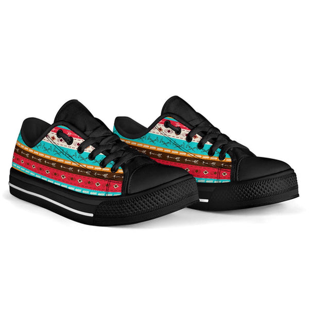 Native American Shoes, Colorful Ethnic Style Low Top Canvas Shoe, Native American Low Top Shoes Native American Shoes, Colorful Ethnic Style Low Top Canvas Shoe, Native American Low Top Shoes
