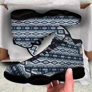 Native American Shoes Indian Native American Print Pattern Black Basketball Shoes Native American Basketball Shoes 3 jgupmg.jpg