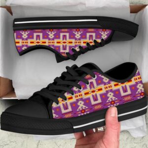 Native American Shoes, Light Purple Tribe Design…
