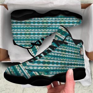 Native American Shoes Native American Ethnic Print Pattern Black Basketball Shoes Native American Basketball Shoes 3 mhzold.jpg