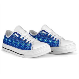 Native American Shoes Navy Pattern Native Low Tops Native American Low Top Shoes 3 znenii.jpg