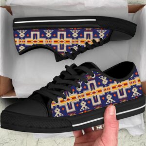 Native American Shoes, Navy Tribe Design Native…