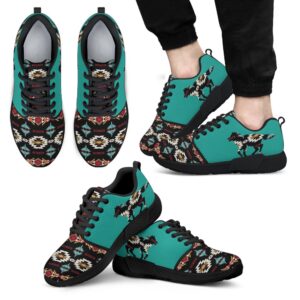 Native American Shoes, Running Wolf Turquoise Athletic…