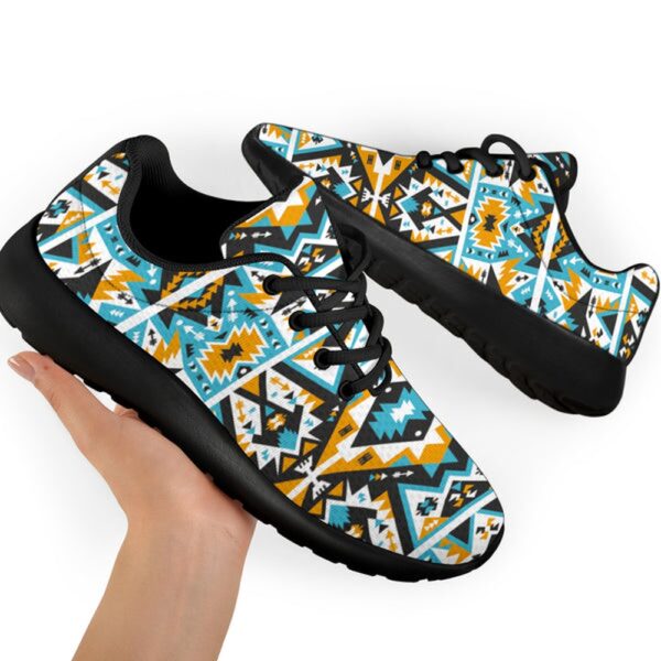 Native American Shoes, Seamless Ethnic PatternSport Sneakers