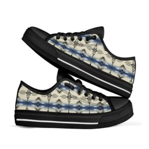 Native American Shoes Seamless Geometric Pattern Low Top Canvas Shoe Native American Low Top Shoes 2 ltfawl.jpg