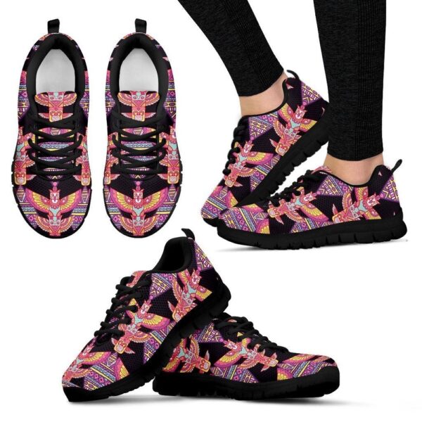Native American Shoes, Tribal Aztec Native American Navajo Indians Print Women Shoes Sneakers