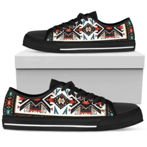Native American Shoes, Tribal Colorful Pattern Native…