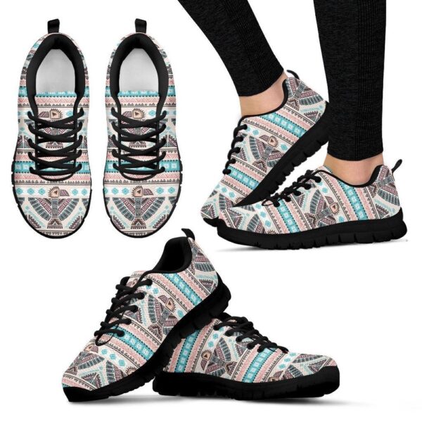 Native American Shoes, Tribal Native Indians American Aztec Navajo Print Women Shoes Sneakers