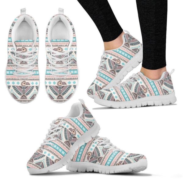 Native American Shoes, Tribal Native Indians American Aztec Navajo Print Women Shoes Sneakers