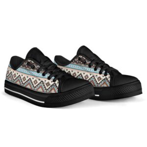 Native American Shoes Tribal Striped Seamless Pattern Low Top Canvas Shoe Native American Low Top Shoes 3 dcvzhg.jpg