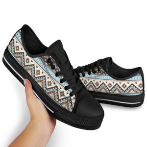 Native American Shoes Tribal Striped Seamless Pattern Low Top Canvas Shoe Native American Low Top Shoes 4 jz1d8a.jpg