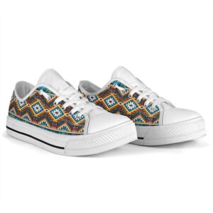 Native American Shoes Yellow Aztec Geometric Low Top Shoe Native American Low Top Shoes 3 efiwhy.jpg