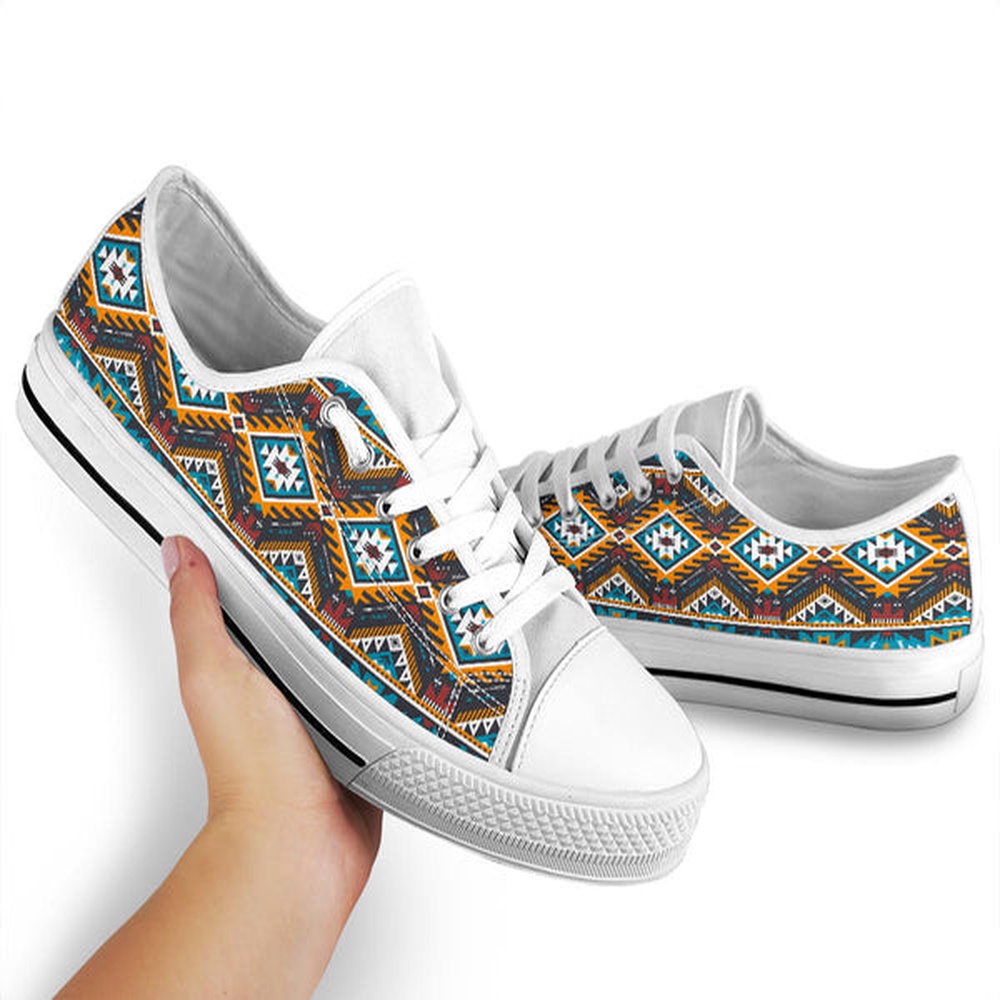 Native American Shoes, Yellow Aztec Geometric Low Top Shoe, Native American Low Top Shoes Native American Shoes, Yellow Aztec Geometric Low Top Shoe, Native American Low Top Shoes
