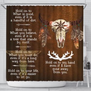 Native American Shower Curtain Bison Feather Native American Shower Curtain Designer Shower Curtains 2 avq4th.jpg