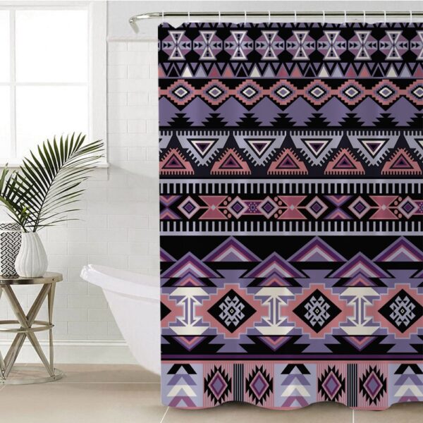 Native American Shower Curtain, Ethnic Pattern Shower Curtain, Designer Shower Curtains