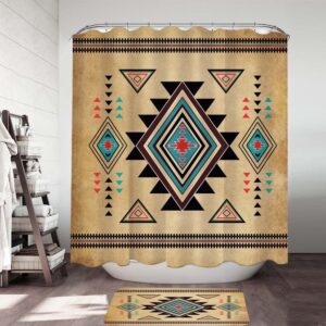 Native American Shower Curtain, Southwest Symbol Native…