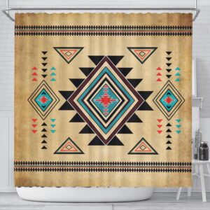Native American Shower Curtain Southwest Symbol Native American Shower Curtain Designer Shower Curtains 2 fumewy.jpg