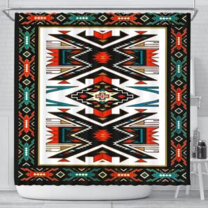 Native American Shower Curtain Tribal Colorful Pattern Native American Design Shower Curtain Designer Shower Curtains 2 lpwv1d.jpg