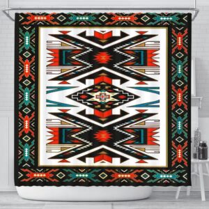 Native American Shower Curtain Tribal Colorful Pattern Native American Design Shower Curtain Designer Shower Curtains 2 lpwv1d.jpg