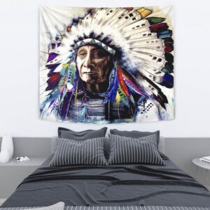 Native American Tapestry Chief Native Tapestry Wall Tapestry Native American 4 wvti2u.jpg