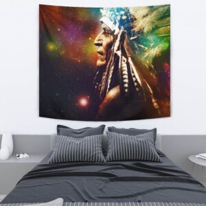 Native American Tapestry Galaxy Chief Painting All Over Hoodie Tapestry Wall Tapestry Native American 4 xmenrv.jpg