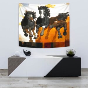 Native American Tapestry Horse Running Native Tapestry Wall Tapestry Native American 3 okrn5c.jpg