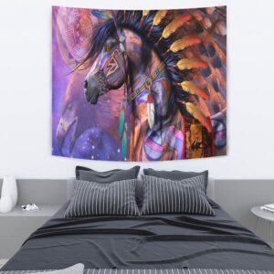 Native American Tapestry Horses Dreamcatcher Native American Tapestry Wall Tapestry Native American 4 za2yyq.jpg