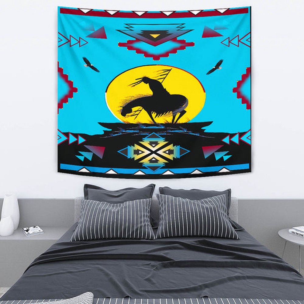 Native American Tapestry, Trail Of Tear Native Tapestry, Wall Tapestry Native American