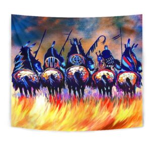 Native American Tapestry Warriors Native American Tapestry Wall Tapestry Native American 2 xgq4yi.jpg