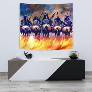 Native American Tapestry Warriors Native American Tapestry Wall Tapestry Native American 3 psamin.jpg