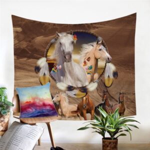 Native American Tapestry Wild Horse Dreamcatcher Tapestry Wall Tapestry Native American 4 y8dbme.jpg